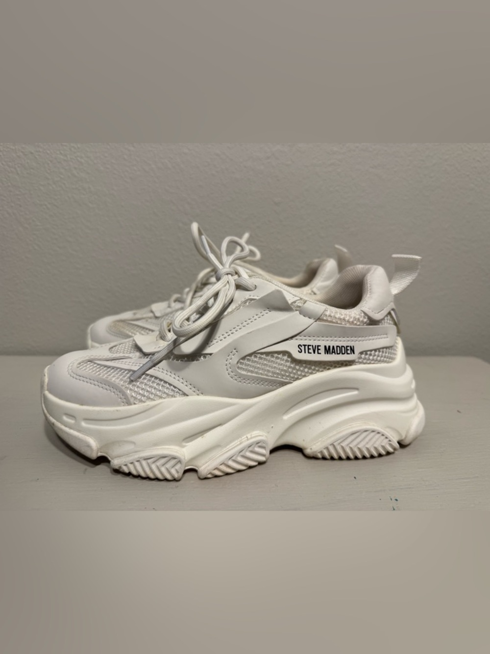 Steve Madden Possession Chunky Platform Sneakers 6.5 dad shoes athleisure Y2K